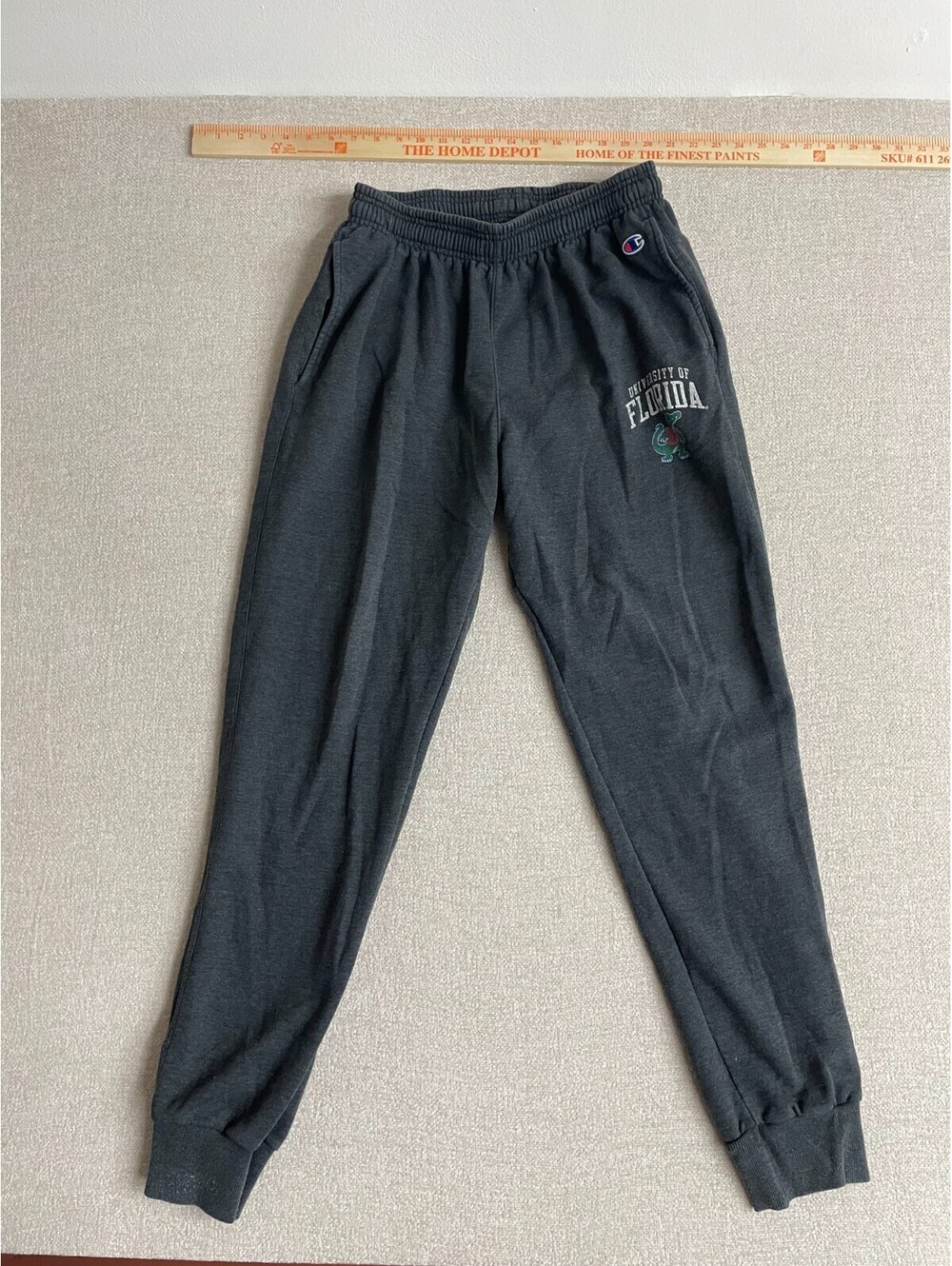 Champion Mens Charcoal Grey University of Florida Gators Sweatpants Joggers L